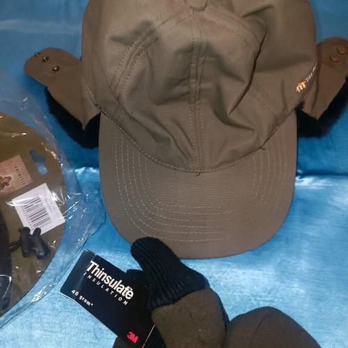 ZARK hat pack, Thinsulate gloves and fleece neck warmer Armymania new