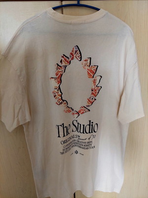 Jack & Jones Originals κρεμ T-shirt με τύπωμα μέγεθος L σαν καινούργιο