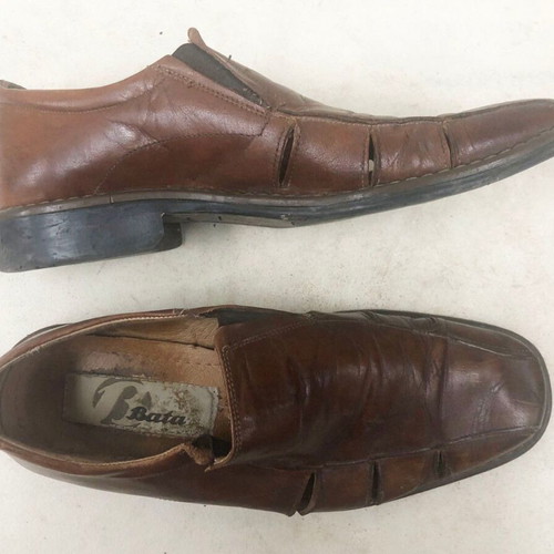 Bata men's shoes used, brown, size 42, slip-ons