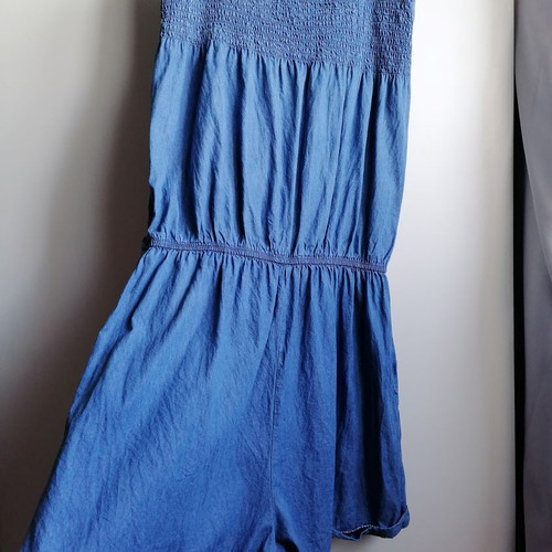 E&D Denim Jumpsuit cotton, like new, size L/XL, blue