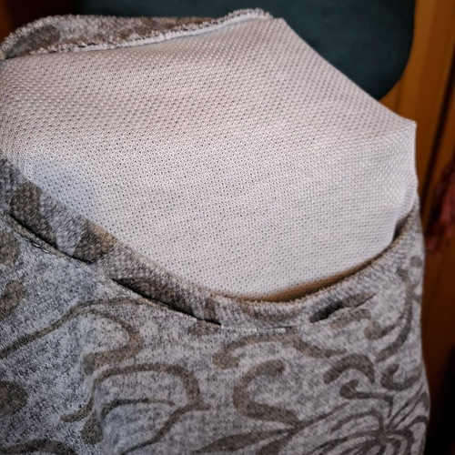 Blouse used, size S-M, black and grey