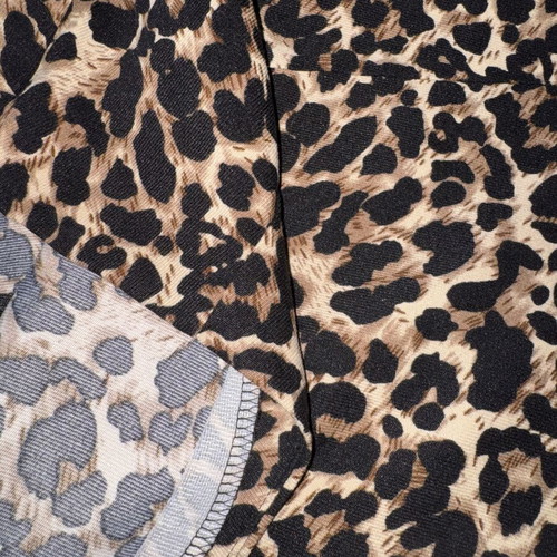 Leopard Midi Skirt with Front Slit new condition