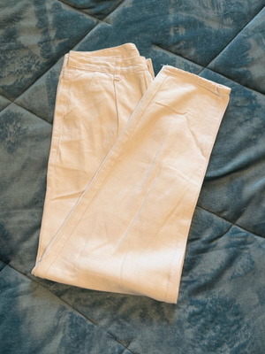 Λευκό ψηλόμεσο τζιν mom fit Shein μεταχειρισμένο, νούμερο S
