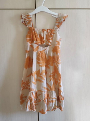 Zara dress, orange, size 134 cm, age 9