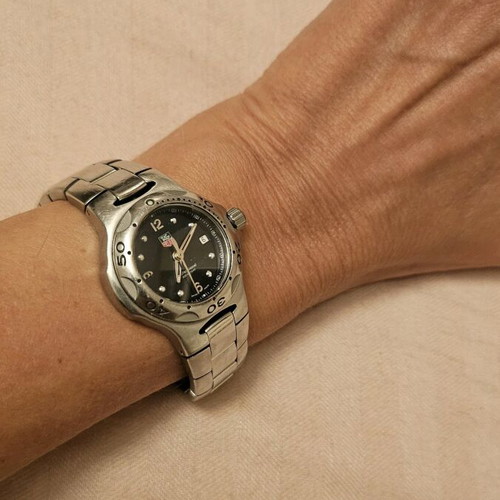 TAG Heuer Kirium Quartz 32 women's watch like new, stainless steel with blue-black dial