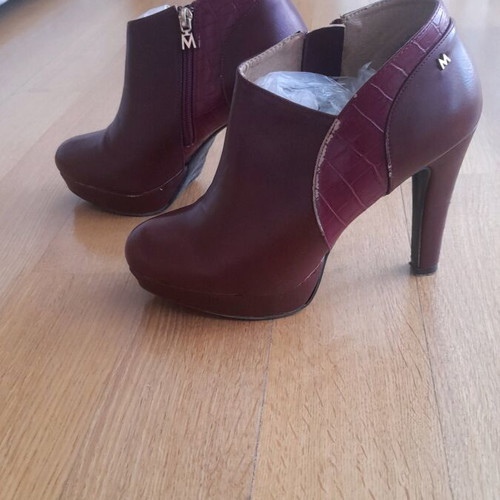 Maria Mare Bordeaux ankle boots used, size 39