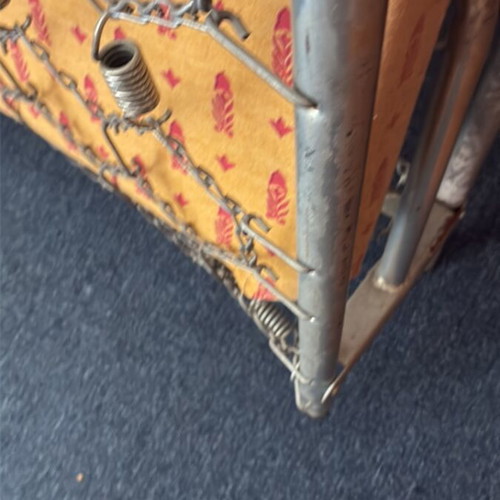 Folding bed used with minor storage imperfections
