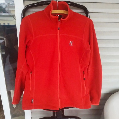 Haglöfs polartec fleece women's medium used, red
