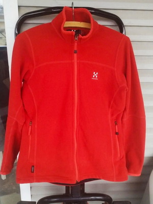 Haglöfs polartec fleece women's medium used, red