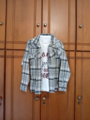 Boy's shirt 14 years For Funky Kids new with integrated T-shirt
