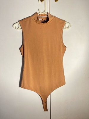 Brown Pink Woman bodysuit like new, size M