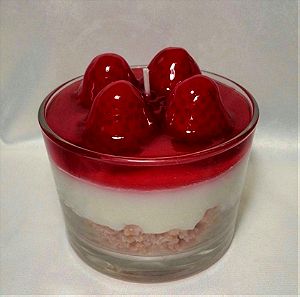 Cheesecake Strawberry Candle