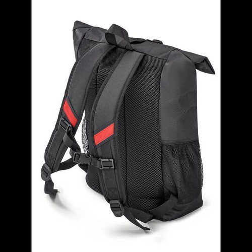AMG Roll Top Rucksack New Black Red Backpack