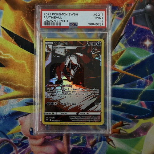Thievul CRZ GG17/GG70 Pokemon Graded PSA Mint 9 card