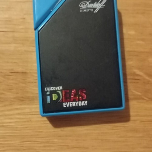 Davidoff collectible lighter blue and black like new