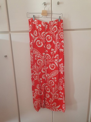 Attrattivo summer skirt and blouse set like new, orange and white