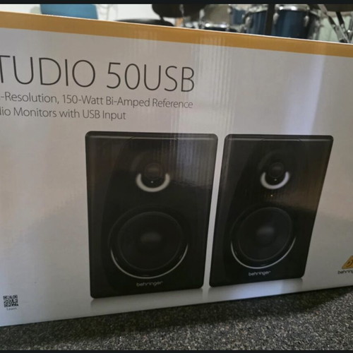 Behringer Studio 50USB digital 2-way monitors new with warranty