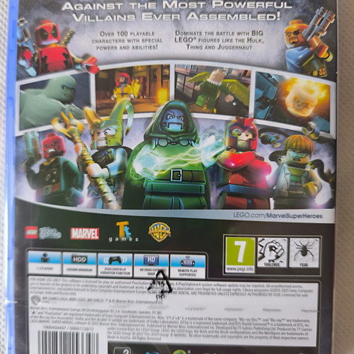 Lego Marvel Super Heroes PS4 new, sealed