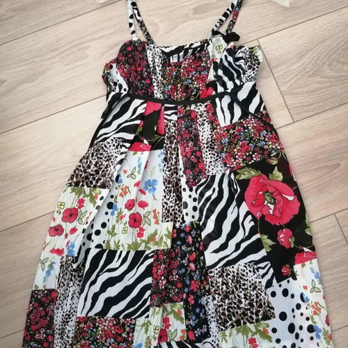 Amisu dress multicolored like new, size XS 34-36