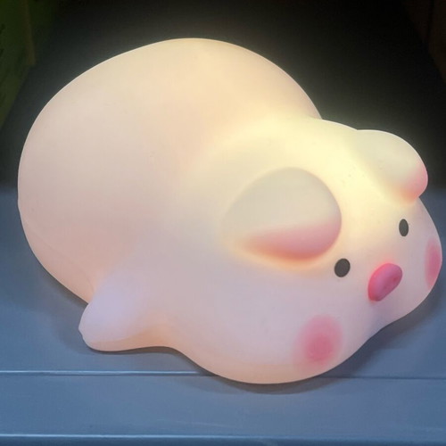 Pig-shaped silicone decorative lamp new