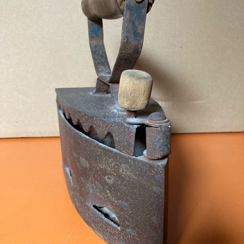 Antique charcoal iron used, collectible