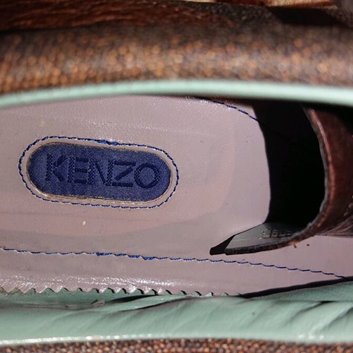 Kenzo elegant shoes like new, size 43, leather and fabric