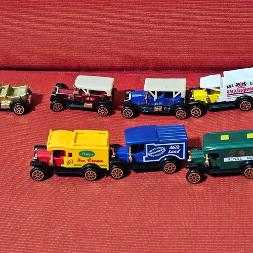 Vintage toy cars used, pack of 7, High speed