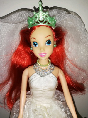 Disney Princess Ariel κούκλα μεταχειρισμένη με πλεξούδα γάμου