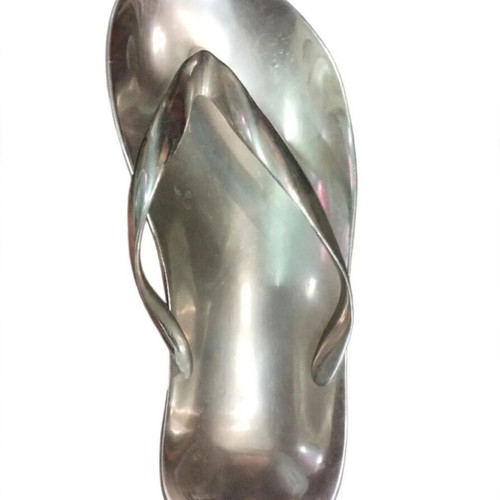 Ashtray flip-flop decorative 30cm silver like new