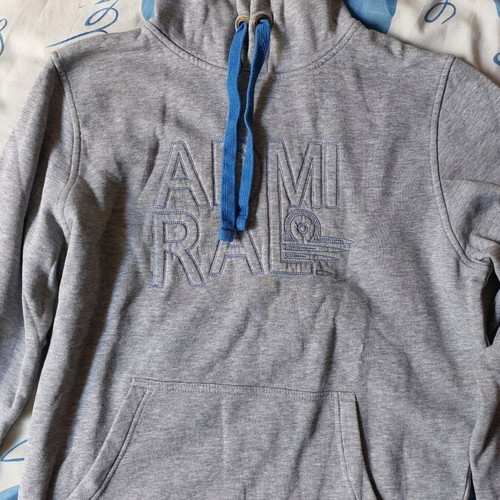 Admiral hoodie like new, gray and blue, for S/M