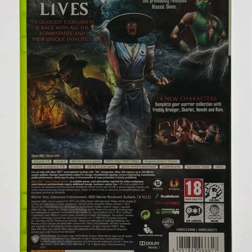 Xbox 360 Mortal Kombat Komplete Edition like new