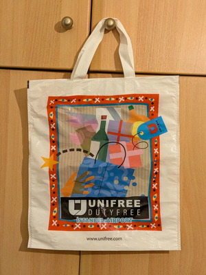 Unifree Duty Free bag from Istanbul Airport like new, multicolored