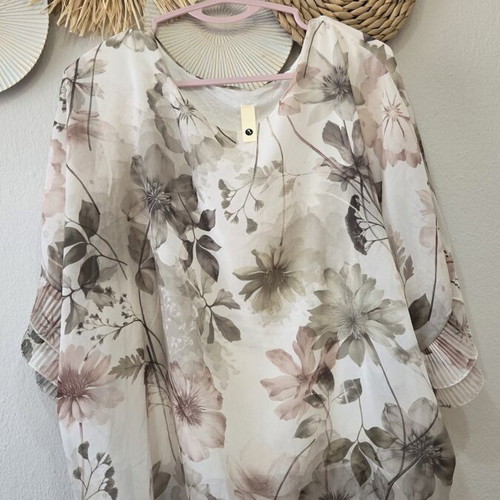 Blouse 3/4 Sleeve New, Sizes L and XL