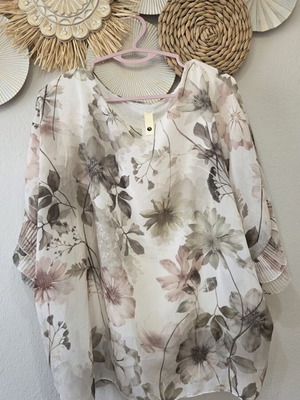 Blouse 3/4 Sleeve New, Sizes L and XL