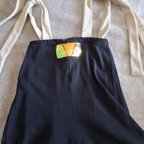 Minimo jumpsuit for girl 5 years old, used, black cotton