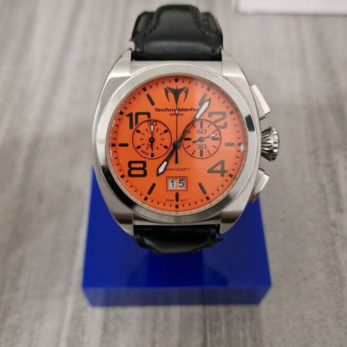 TechnoMarine US Navy Orange Chrono Big Date wristwatch used