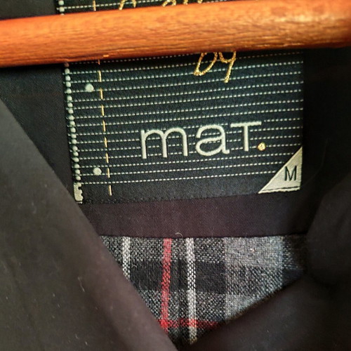 Mat Fashion black trench coat size M like new, cotton with wool lining