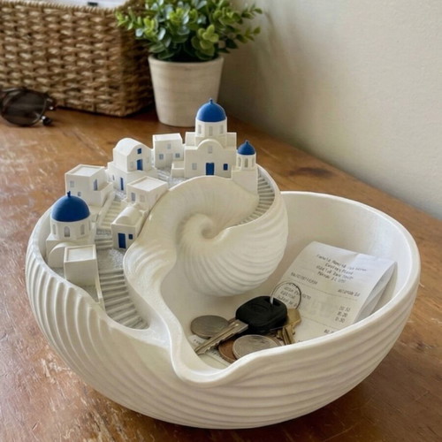 Santorini Catchall new decorative seashell key bowl