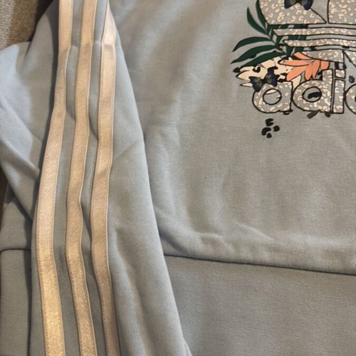 Adidas hoodie for girl 12 years used, turquoise, size 152