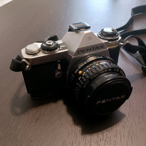 Pentax ME vintage camera with Pentax Motor Winder ME II like new