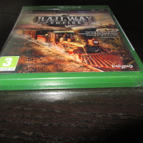 Railway Empire Xbox One game new sealed with digital OST poster manual