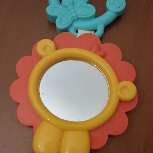 Fisher-Price Mattel Lion Mirror Baby Toy 2013 used