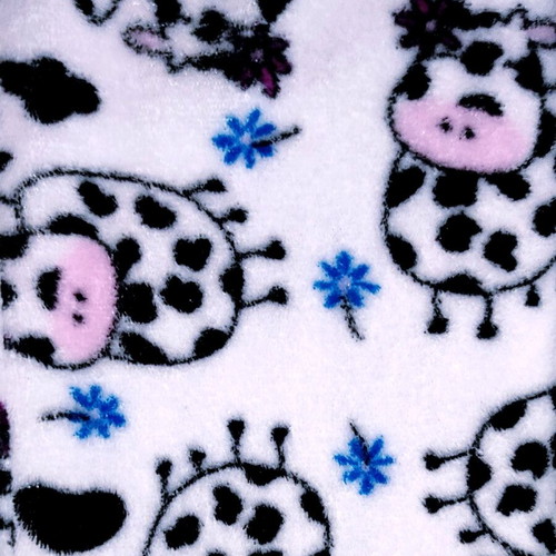 Pajama pants with fluffy cow print used, size XS-S