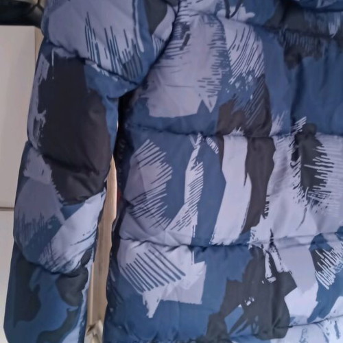 Boy's jacket size 14 like new, colorful with hood