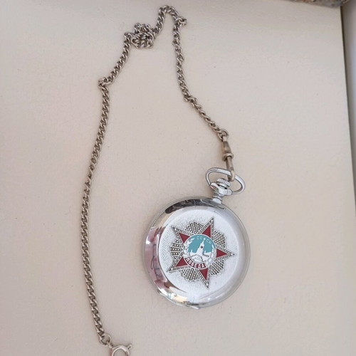 Molnija Soviet Victory Pocket Watch used, mechanical, WWII commemorative