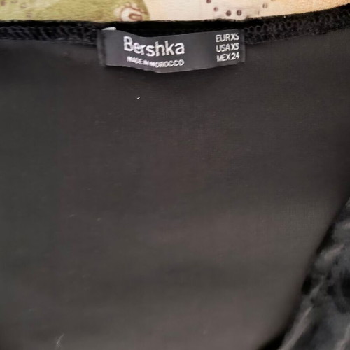 Velvet body like new, black, size XS