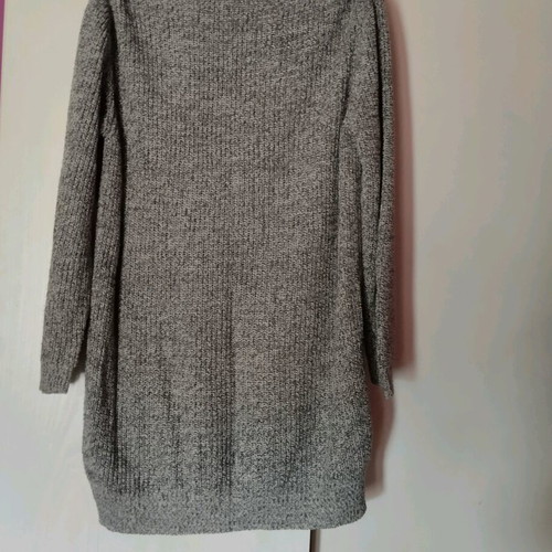 Knitted long sweater like new, one size, gray