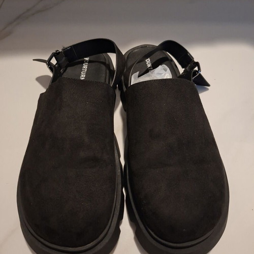 Yourturn men's black sandals clogs size 46 like new