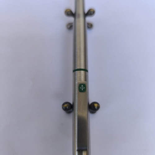 Parker 25 pen used, stainless steel with green details