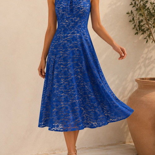 Vintage blue dress like new, formal, long